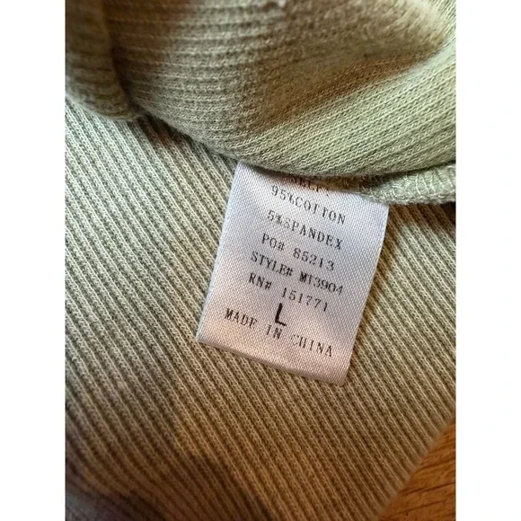 LE LIS COLLECTION Ribbed Mineral Cropped Tank Sage Racerback Basics Essential‎ - Picture 3 of 5